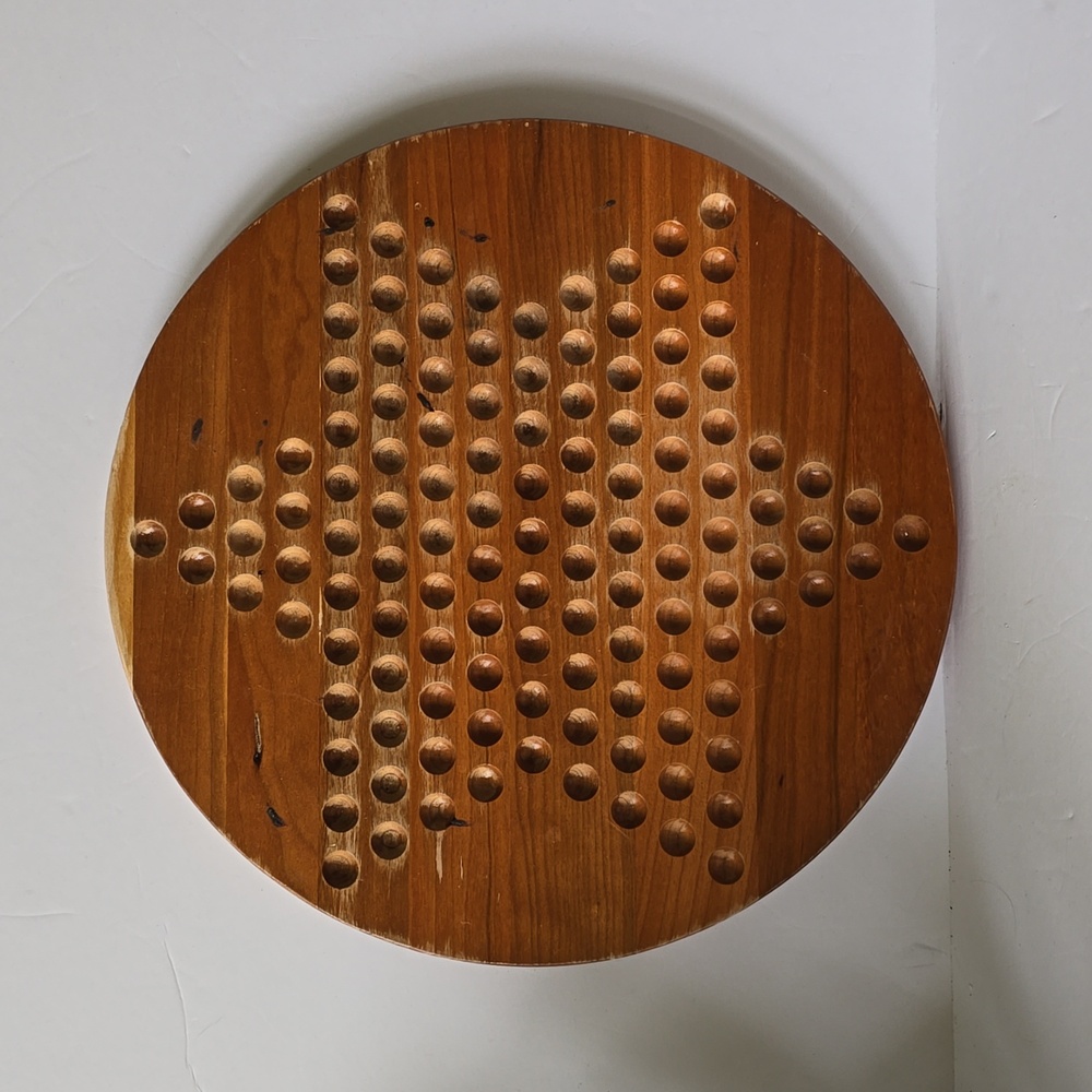 Wooden Chinese Checkers Game Board Vermont Made Maple Landmark Woodcraft Company - Picture 2 of 12